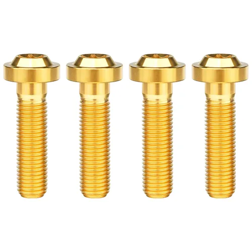 Vista 50 de Titanium M10 Torx Head Bolt (M10x10mm Pitch 1.25mm, Black) 10 15 20 25 30 35 40 45 50 55 60mm Pitch 1.25/1.5mm Screw Pack of 4