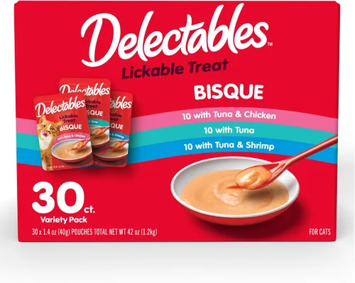 Vista 10 de Hartz Delectables - Golosinas húmedas para gatos, atún, 12 unidades - 3270011057