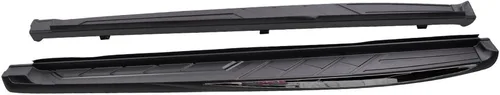 Vista 4 de IKON MOTORSPORTS Estribos compatibles con Nissan Murano 2015-2024, estilo de fábrica, color negro, ABS con escalones laterales Nerf Bars, 2016 2017