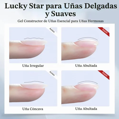 Vista 5 de Double Rhythm - Gel de construcción transparente para uñas, fortalecedor de uñas en una botella, estructura de extensión gruesa de esmalte de gel