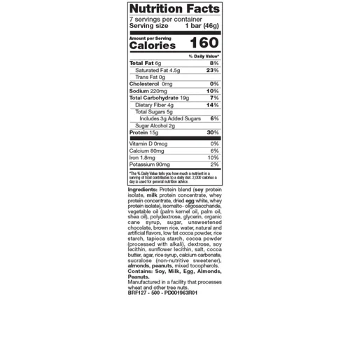 Vista 2 de Proti Fit - Barra de aperitivos baja en calorías para dietas saludables, 0.51 onzas de proteína, baja en carbohidratos, baja en azúcar, 7 porciones