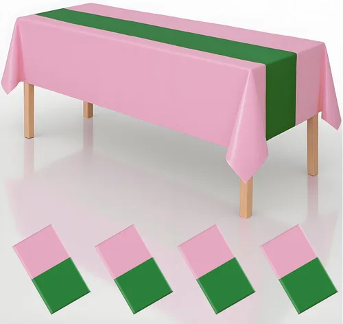 Vista 8 de 4 manteles de decoración de fiesta de cumpleaños 2 en 1 con estampado de patas, 54 x 108 pulgadas, mantel de pata de pata, mantel rectangular