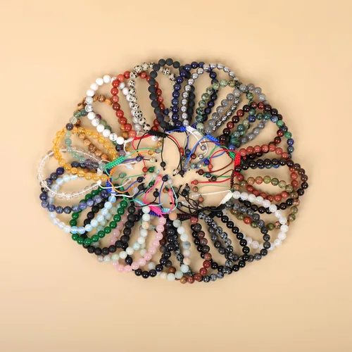 Vista 22 de AD Beads Pulseras de piedras preciosas unisex de 0.315 pulgadas (0.315 in), macramé curativo ajustable de 7 a 9 pulgadas Usa esta pulsera