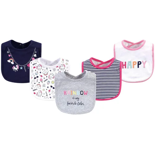 Vista 3 de Little Treasure Baberos unisex de algodón para bebé, Llama, talla única (paquete de 2)