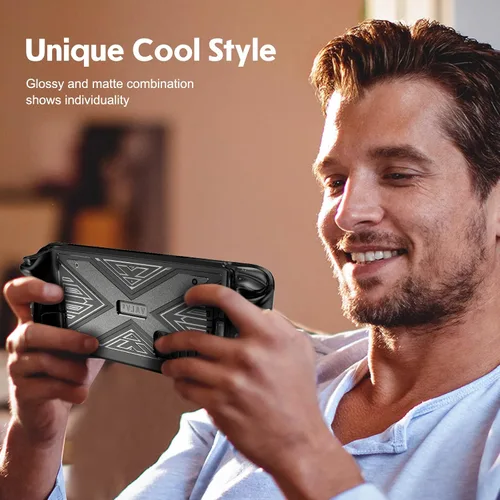 Vista 7 de Case for Steam Deck SENQAO TPU Protective Cover Case Compatible with Steam Deck Shock-Absorption Non-Slip and Anti-Scratch Design Cover Protector