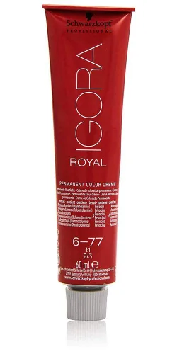 Vista 4 de Schwarzkopf Igora Royal, 6 – 77 Rubio Oscuro Cobre Extra, 60 ml
