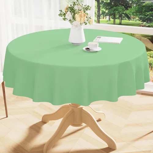 Vista 41 de Smiry Mantel cuadrado de vinilo impermeable de 54x54 pulgadas, protector de manteles de vinilo lavables, funda de mesa resistente a derrames de Beige
