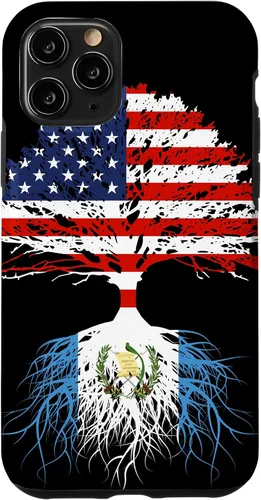 Vista 29 de Guatemala Born Family Roots Guatemalan American US Flag Gift Case for iPhone 17