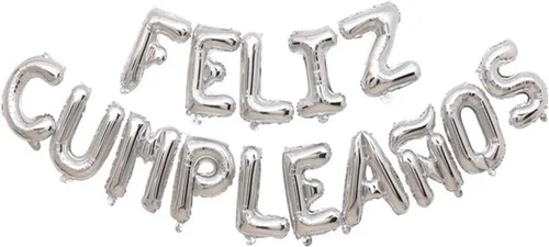 Vista 9 de ZHENGYE Globos Negros de Feliz Cumpleanos con Letras Pequeñas Conectadas Pancarta de Globos Globos de Feliz Cumpleaños Globos de Papel de Aluminio