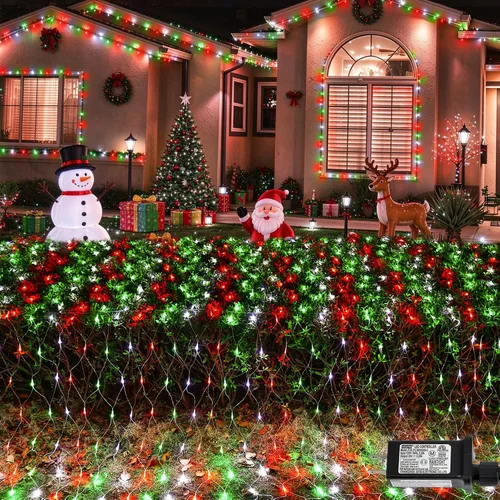 Vista 14 de Paquete de 2 luces LED de red azul de 360