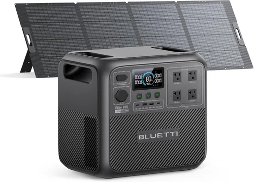 Vista 8 de BLUETTI Generador solar Elite 200 V2 y panel solar de 2 x 200 W incluido