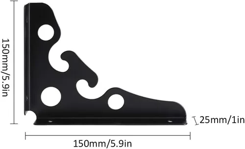 Vista 2 de Soportes creativos de pared flotantes de metal triangular, diseño de gancho para colgar perchas de ropa, sala de estar, estudio, dormitorio, baño