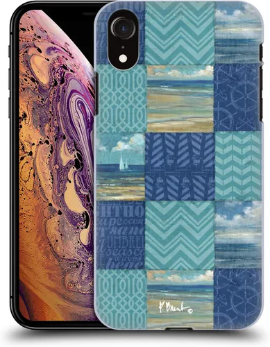 Vista 16 de Carcasa rígida para iPhone XR, diseño oficial de Paul Brent Coastal Agate Mermaid