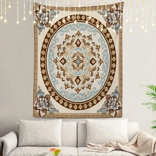 Vista 40 de Shrahala Circles Tapestry, Abstract Art With Various Circles Wall Hanging Hd Print Polyester Backdrop For Dorm Room Bedroom 30 X 40 In