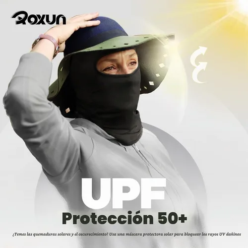 Vista 4 de ROXUN Pasamontañas de esquí, paquete de 2 unidades para motocicleta de Negro+calavera