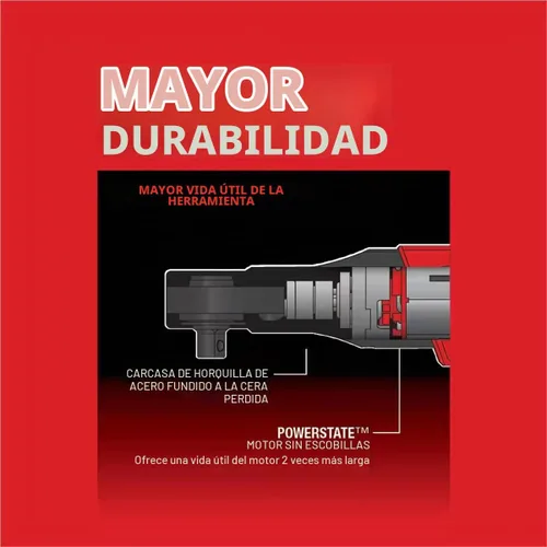 Vista 7 de M12 COMBUSTIBLE 3/8" TRINQUETE 2BAT