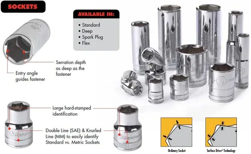Vista 2 de GEARWRENCH Enchufe SAE profundo de 1/2" 1", 12 puntos - 80795