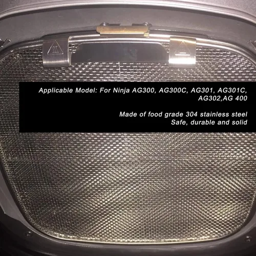 Vista 5 de Rejilla de malla para freidora de aire de doble cubierta, accesorio antiadherente para freidora de aire compatible con AG300 AG300C AG301 AG301C