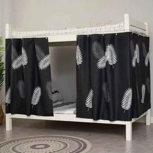 Vista 3 de JIAHG - Cortinas para cama individual para alumnos, para cama individual, tienda de campaña, cortinas, mosquiteras, tela opaca, protección contra