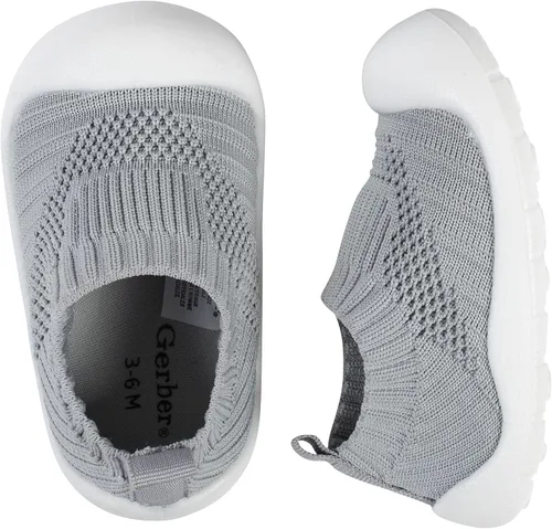 Vista 7 de Gerber baby-girls Baby Toddler Boy and Girl Stretchy Knit Slip-on Sneaker