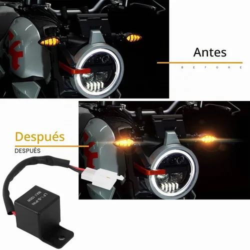 Vista 5 de ASOOLL Relé electrónico LED intermitente de 2 pines, arreglo de señal