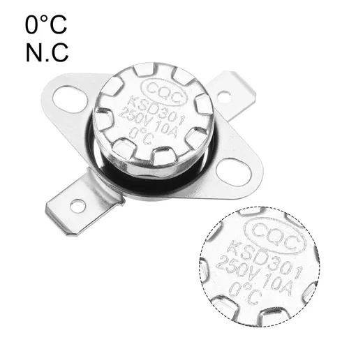Vista 141 de uxcell KSD301 Termostato 32.0 °F/32 ° F 10 A Normalmente Cerrado N.C Ajuste Snap Disc Interruptor de temperatura para microondas, horno, cafeteras 2