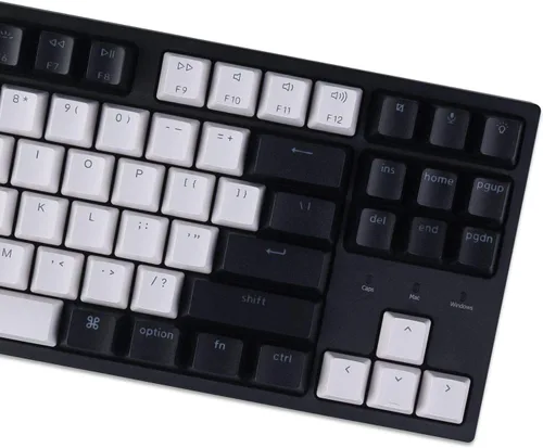 Vista 7 de Keychron Teclado mecánico con cable C1 Mac interruptor Gateron G Pro marrón 87 teclas Tenkeyless ABS teclado de computadora para computadora