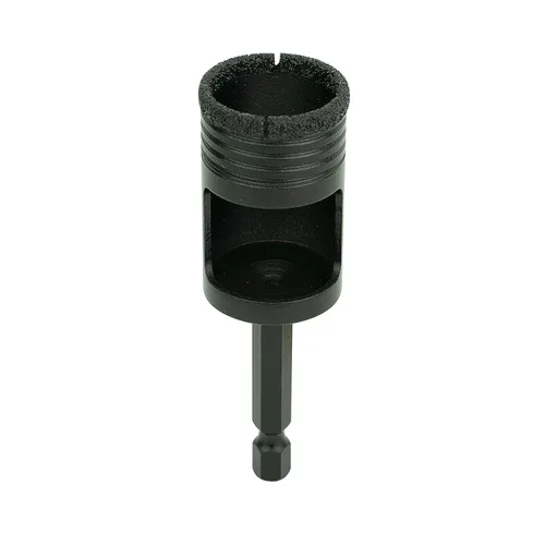 Vista 6 de Sierra de diamante de 1 pulgada, vástago hexagonal, broca de diamante soldado al vacío de una pieza, broca eléctrica para granito, azulejos