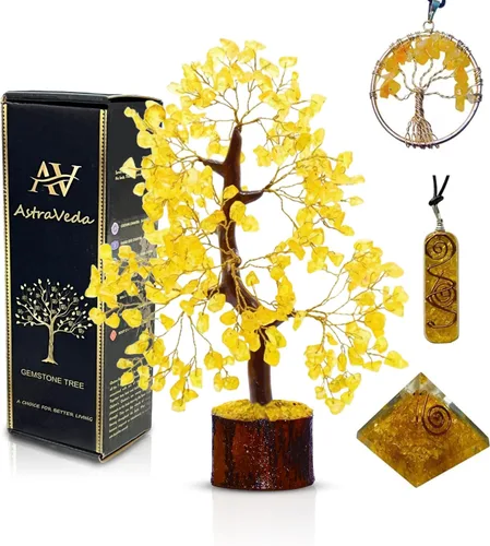 Vista 14 de Árbol de 7 chakras, árbol de la vida de cristal, árboles de Feng Shui, energía positiva, regalo de meditación, cristales y piedras, artículos