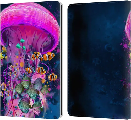 Vista 9 de Head Case Designs Funda de piel con licencia oficial de Dave Loblaw Aquarium Underwater compatible con Kindle Paperwhite 1/2/3