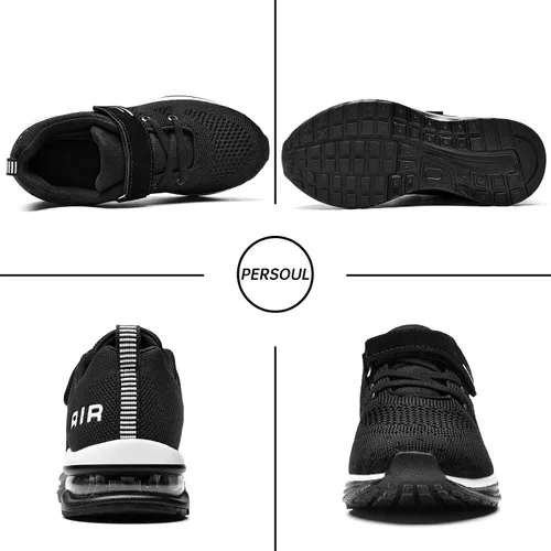 Vista 2 de PERSOUL Air Shoes - Zapatillas para niños y niñas, deportivas, para atletismo, gimnasio, correr