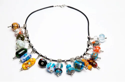 Vista 6 de Selizo 100 cuerdas para collar con cierre a granel para hacer joyas y pulseras, multicolor