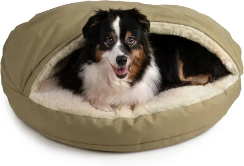Vista 33 de Snoozer Cama de lujo de microsuede acogedora estilo cueva para mascotas, pequeña, antracita For small sized pets, Removable washable cover