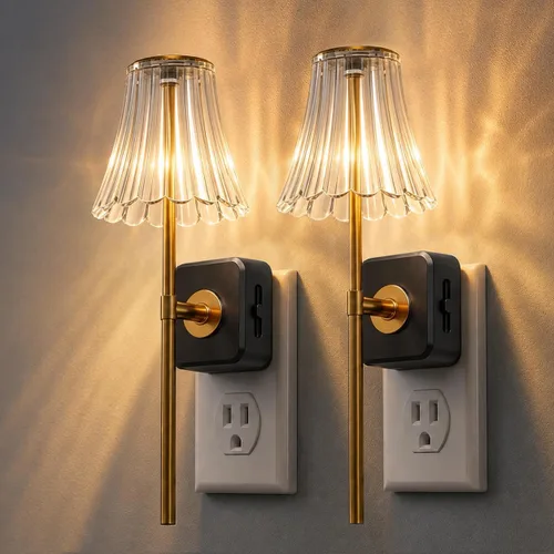 Vista 40 de L LOHAS LED Luz nocturna, luces nocturnas modernas que se enchufan a