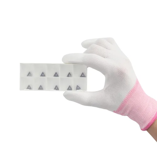 Vista 8 de AMTOVL 10 cabezales de corte triangular, ángulo C para máquina de biselado neumática, insertos de torneado de carburo para mini chaflán de aire