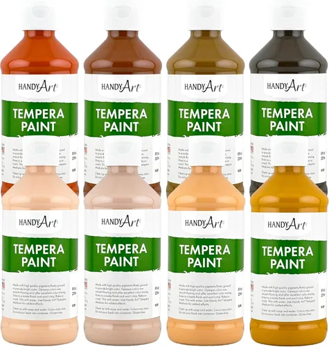 Vista 30 de Handy Art Pintura al temple premium, negro, botella de pinta de 16 oz