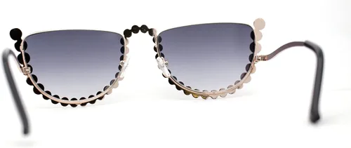 Vista 4 de Gafas de sol de ojo de gato con diamantes de imitación para mujer