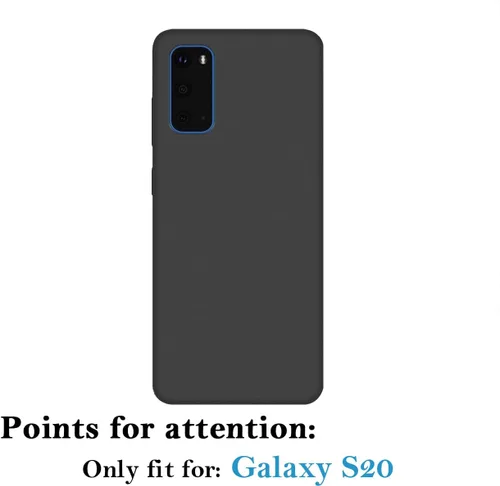 Vista 7 de Funda personalizada para teléfono Galaxy S20, funda protectora de TPU suave contra arañazos, color negro