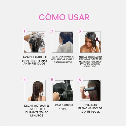 Vista 9 de KERAZON - Tratamiento de alisado intensivo brasileño BTX, 8 onzas, 8 fl oz / 236ml para todo tipo de cabello, mascarilla capilar activada