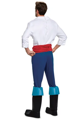 Vista 2 de Disfraz para hombre de Príncipe Eric Multicolor
