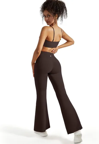 Vista 6 de SUUKSESS Leggings acampanados para mujer, pantalones de yoga de cintura alta con corte de bota y levantamiento de glúteos