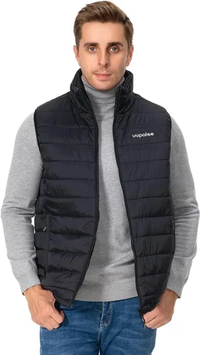 Vista 2 de uupalee Chaleco térmico para hombre, ropa ligera y cálida para exteriores, con batería