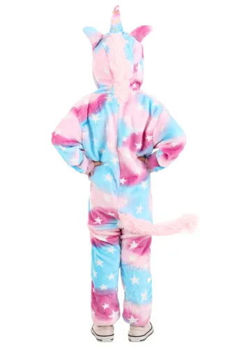 Vista 2 de Pijama Enterizo de Unicornio Algodón de Azúcar para Niños y Niñas Multicolor