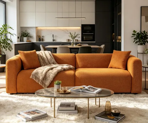 Vista 18 de VANOMi Juego de sofá modular seccional extragrande en forma de nube con sofá de 95" y sillones de 42" para sala de estar, juego de muebles tapizados