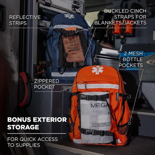 Vista 4 de Ergodyne - 13487 Arsenal 5243 Medic First Responder Trauma Mochila Jump Bag, Azul