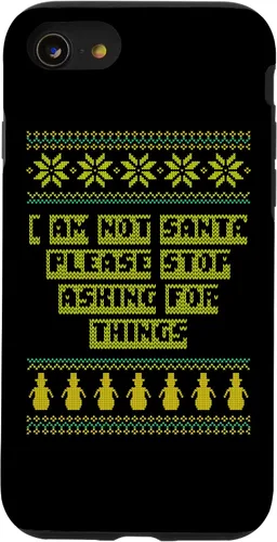 Vista 8 de iPhone 12 mini I Am Not Santa Stop Asking Things Christmas Parents Xmas Case