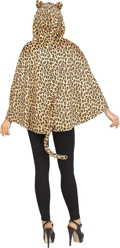 Vista 3 de Poncho de leopardo para mujer - ST