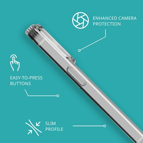 Vista 6 de Tech21 EvoLite - Funda para iPhone 15 Pro, funda de protección contra impactos, transparente