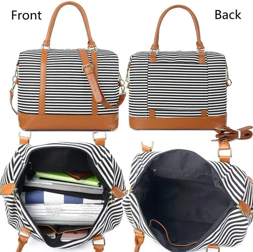 Vista 2 de CAMTOP- Bolso de viaje para mujer, de lona, para equipaje de mano
