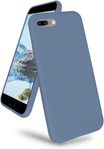 Vista 20 de Funda compatible con iPhone 8 Plus/7 Plus (5.5 pulgadas), [protección contra caídas] [arañazos] de silicona líquida a prueba de golpes, antihuellas